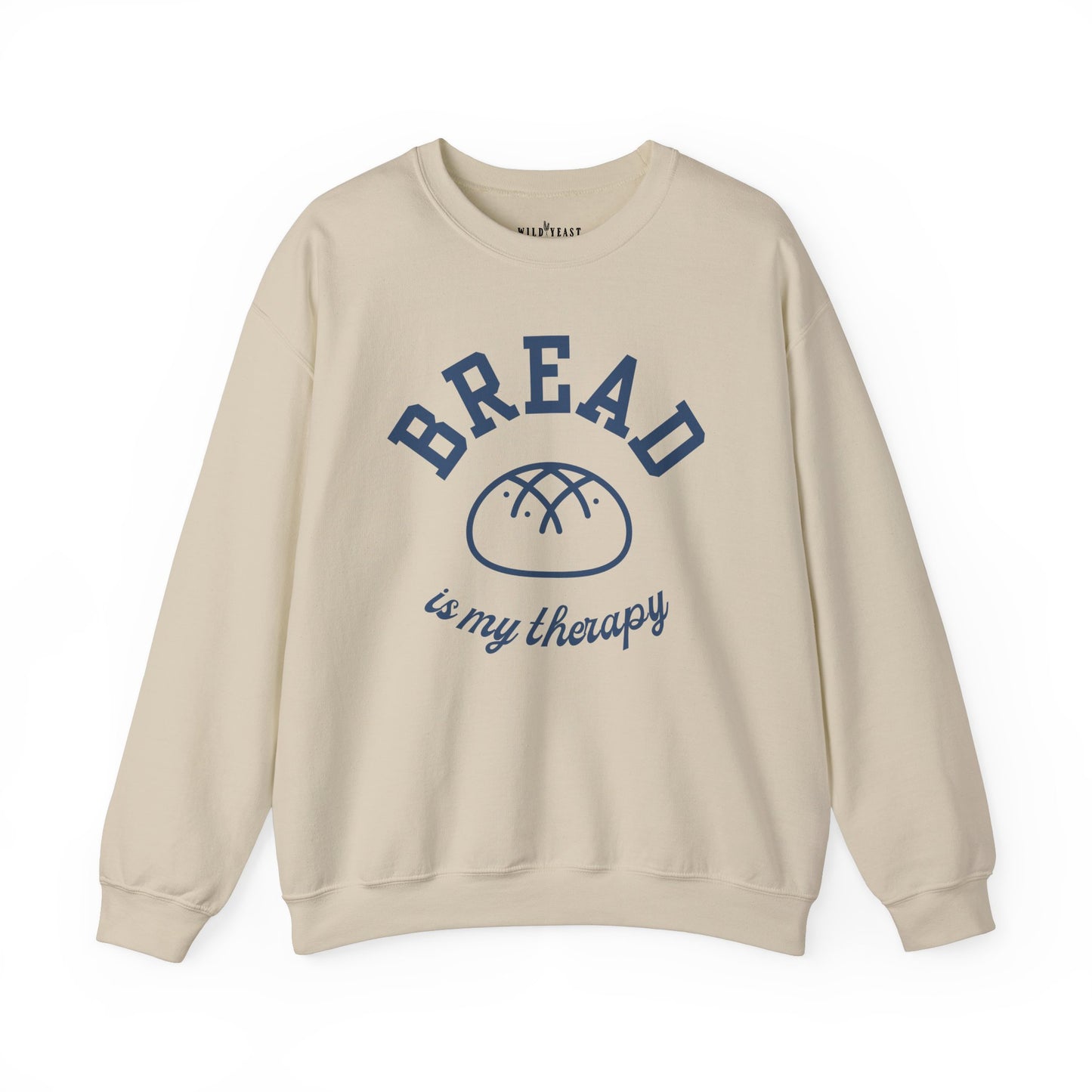 "Bread is my Therapy" Crewneck Sweatshirt - Unisex Heavy Blend, Cozy and Stylish