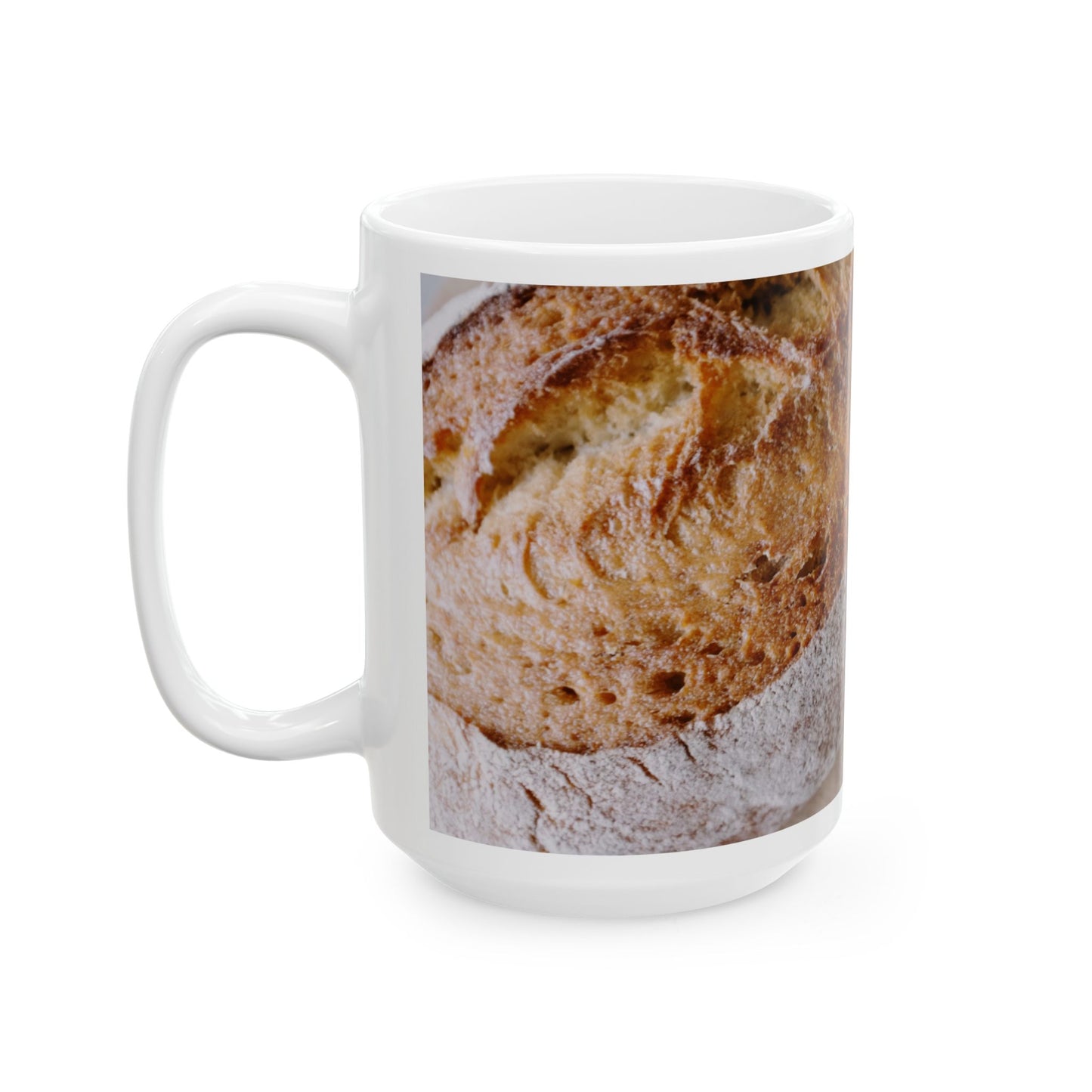 Artisan Bread Ceramic Mug | Perfect Gift for Bakers, Coffee Lovers, Foodies, Kitchen Decor, Breakfast Essentials