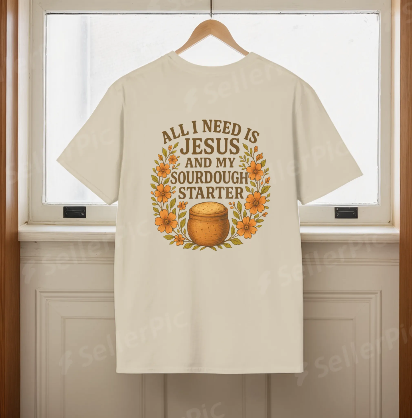 β¨ All I Need Is Jesus and My Sourdough Starter β Wild Yeast Softstyle Tee