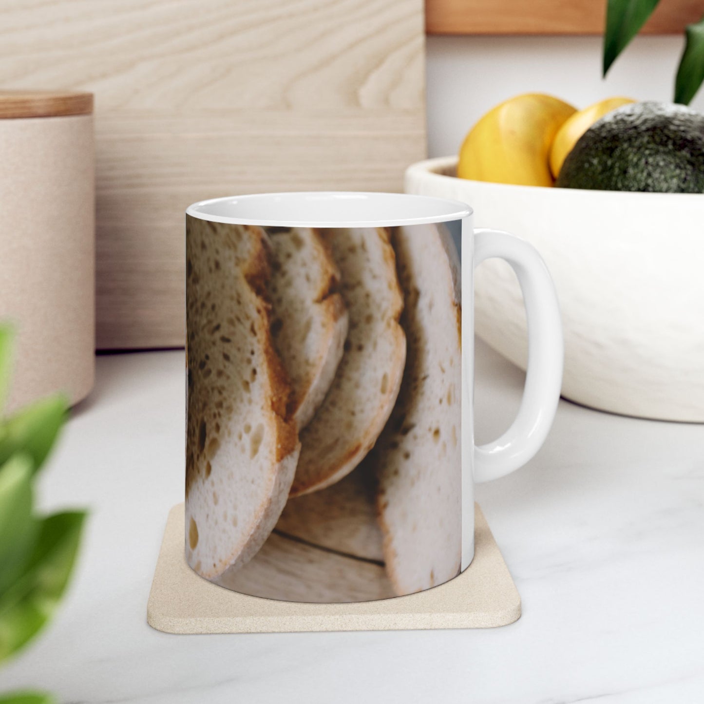 Artisan Bread Ceramic Mug | Perfect Gift for Bakers, Coffee Lovers, Foodies, Kitchen Decor, Breakfast Essentials