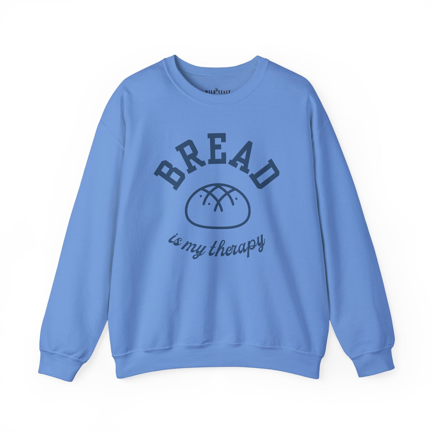 "Bread is my Therapy" Crewneck Sweatshirt - Unisex Heavy Blend, Cozy and Stylish