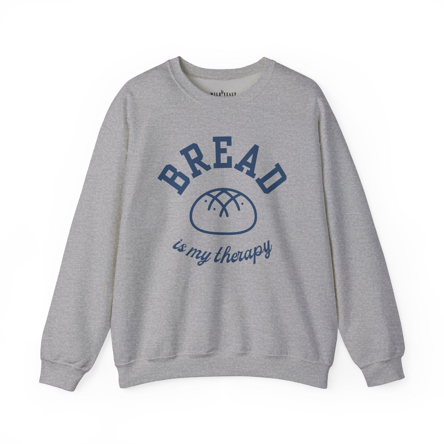 "Bread is my Therapy" Crewneck Sweatshirt - Unisex Heavy Blend, Cozy and Stylish