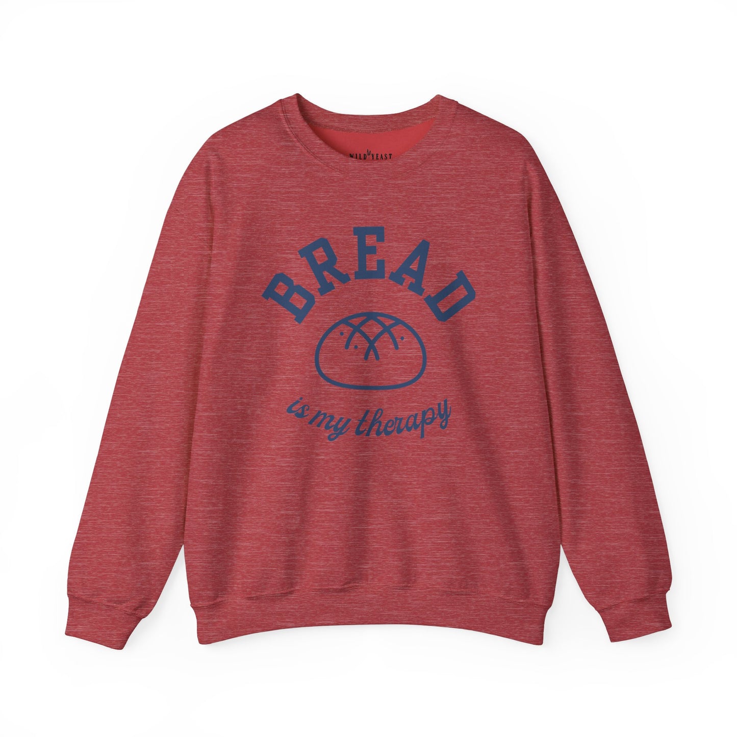 "Bread is my Therapy" Crewneck Sweatshirt - Unisex Heavy Blend, Cozy and Stylish