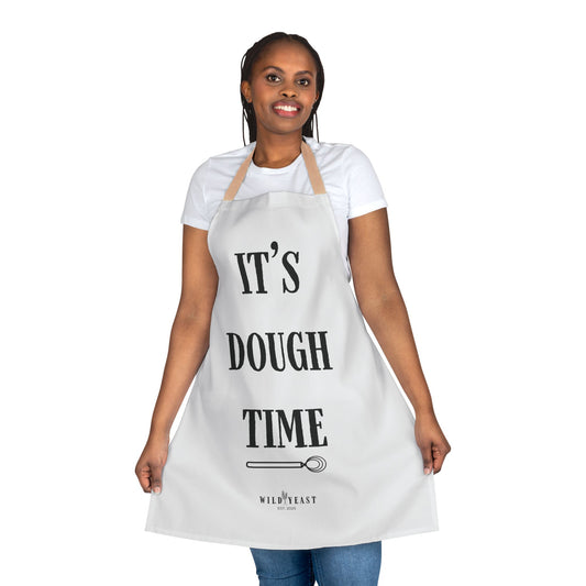 "It's Dough Time" Apron with 3 Color Straps- Perfect for Bakers and Cooking Enthusiasts