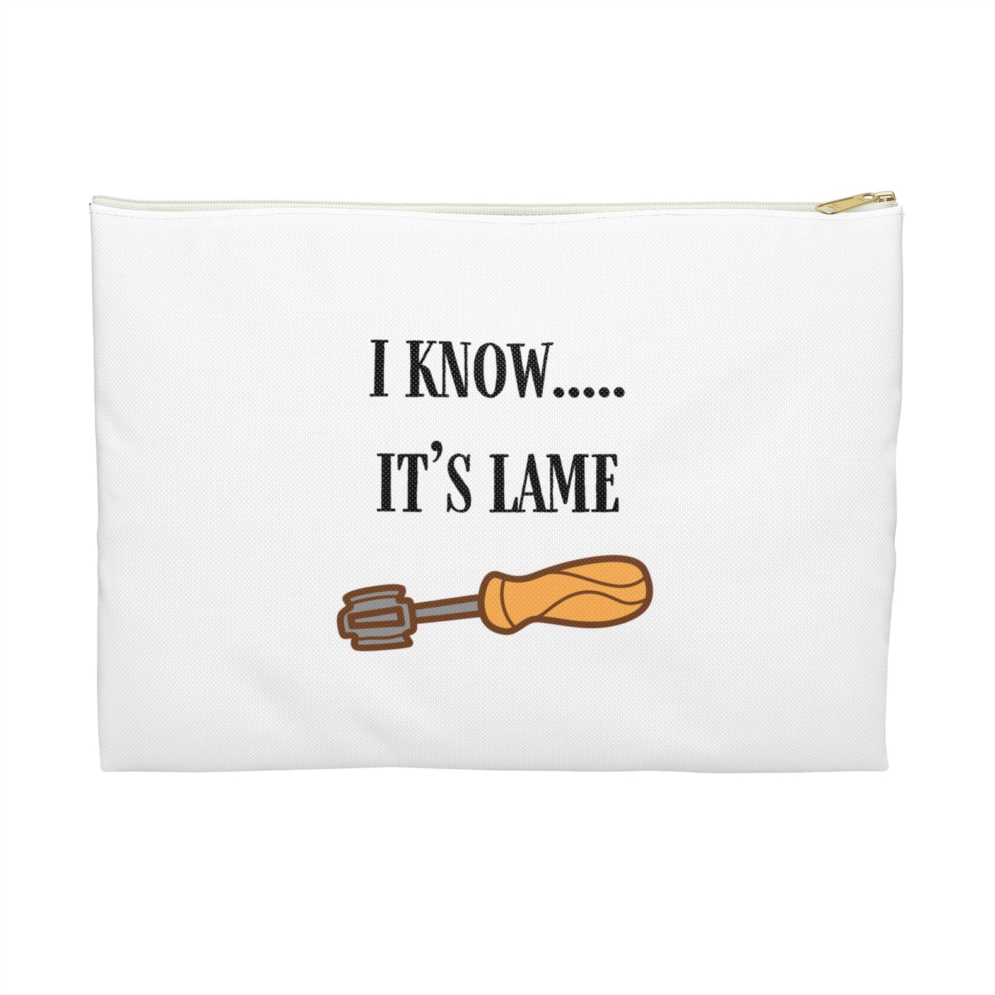 I know...it's lame -  Zipper Bag