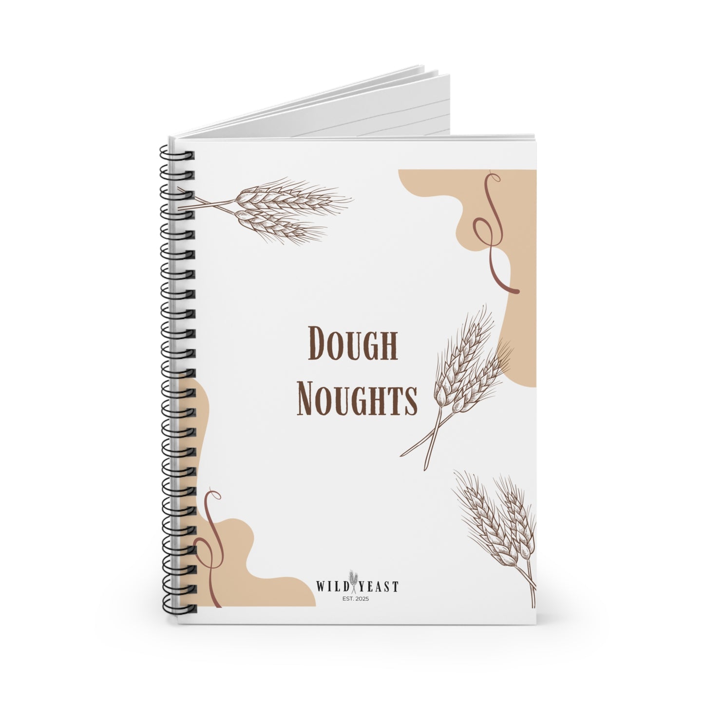 "Dough Noughts" Spiral Notebook - Perfect for Bakers & Foodies