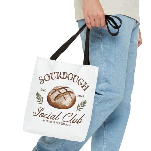 "Sourdough Social Club" Tote Bag