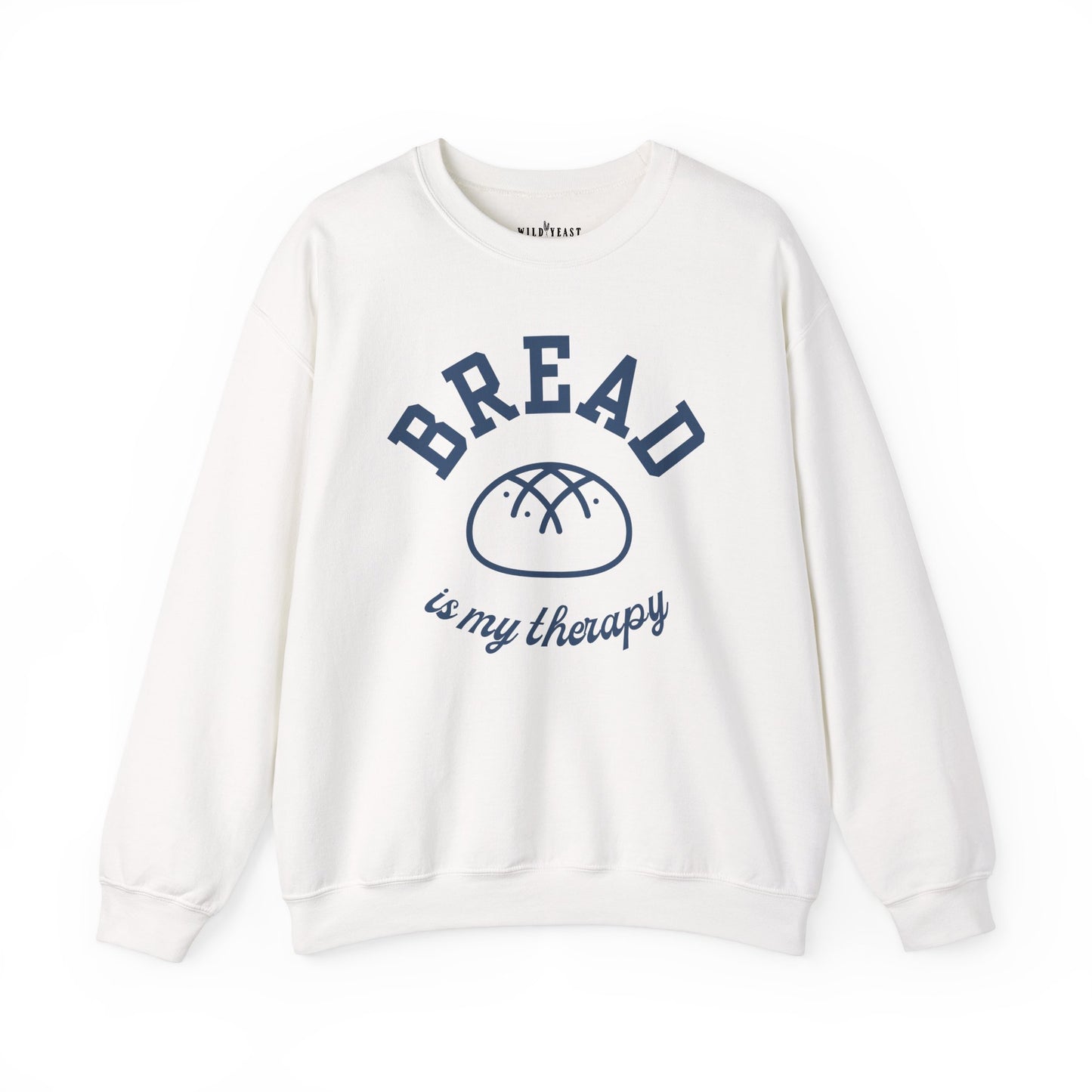 "Bread is my Therapy" Crewneck Sweatshirt - Unisex Heavy Blend, Cozy and Stylish