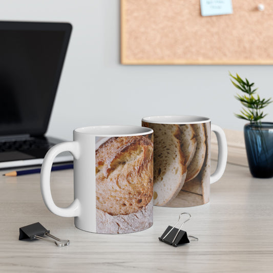 Artisan Bread Ceramic Mug | Perfect Gift for Bakers, Coffee Lovers, Foodies, Kitchen Decor, Breakfast Essentials